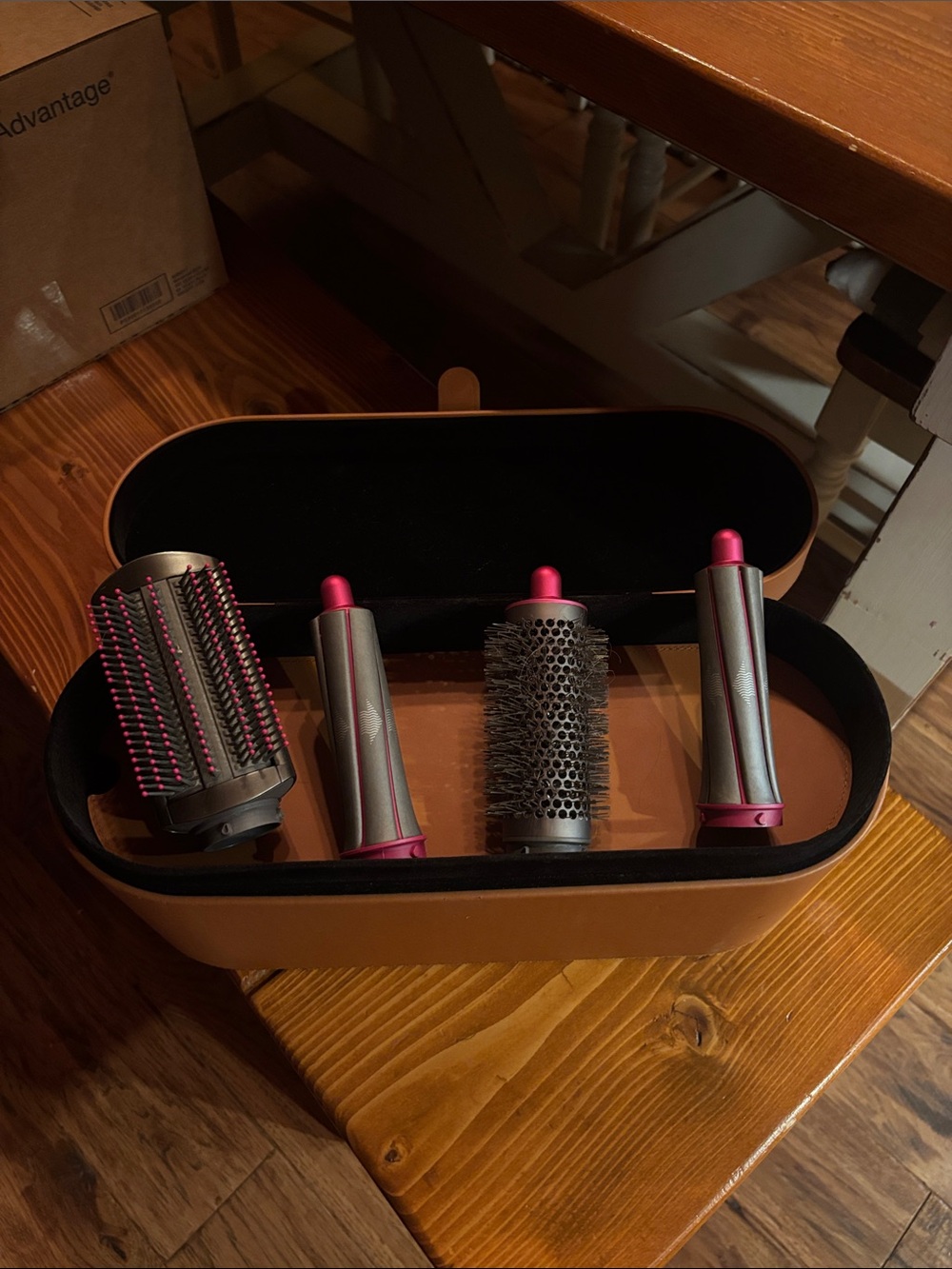 Dyson Air Wrap box and a few attachments